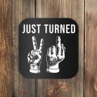 Just Turned 21 Birthday Gifts Coaster thumb 0