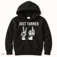 Just Turned 21 Birthday Gifts Kids Hoodie thumb 0