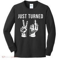 Just Turned 21 Birthday Gifts Kids Long Sleeve Shirt thumb 0