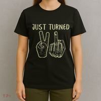 Just Turned 21 Years Old Funny 21st Birthday Party T-Shirt thumb 4
