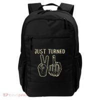Just Turned 21 Years Old Funny 21st Birthday Party Backpack thumb 0