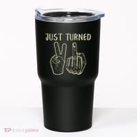Just Turned 21 Years Old Funny 21st Birthday Party Tumbler thumb 0