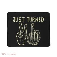 Just Turned 21 Years Old Funny 21st Birthday Party Mousepad thumb 0