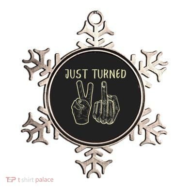 Just Turned 21 Years Old Funny 21st Birthday Party Ornament