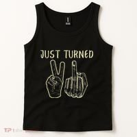 Just Turned 21 Years Old Funny 21st Birthday Party Tank Top thumb 2