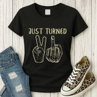 Just Turned 21 Years Old Funny 21st Birthday Party Women's T-Shirt thumb 3