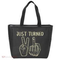 Just Turned 21 Years Old Funny 21st Birthday Party Tote Bag thumb 0