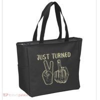 Just Turned 21 Years Old Funny 21st Birthday Party Tote Bag thumb 2