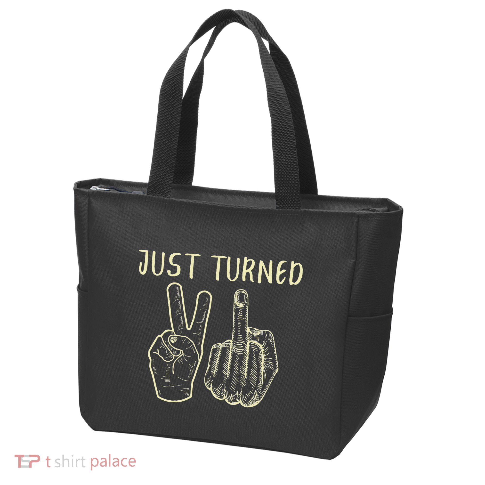 Just Turned 21 Years Old Funny 21st Birthday Party Tote Bag