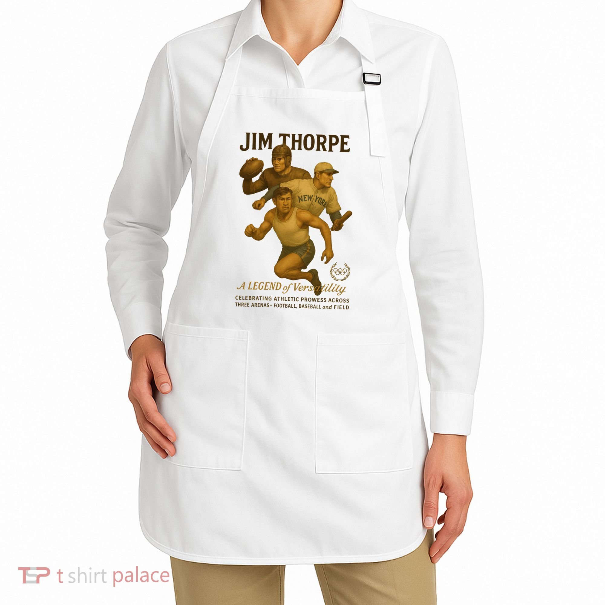 Jim Thorpe A Legend Of Versatility  Apron