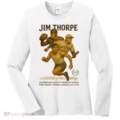 Jim Thorpe A Legend Of Versatility  Women's Long Sleeve Shirt