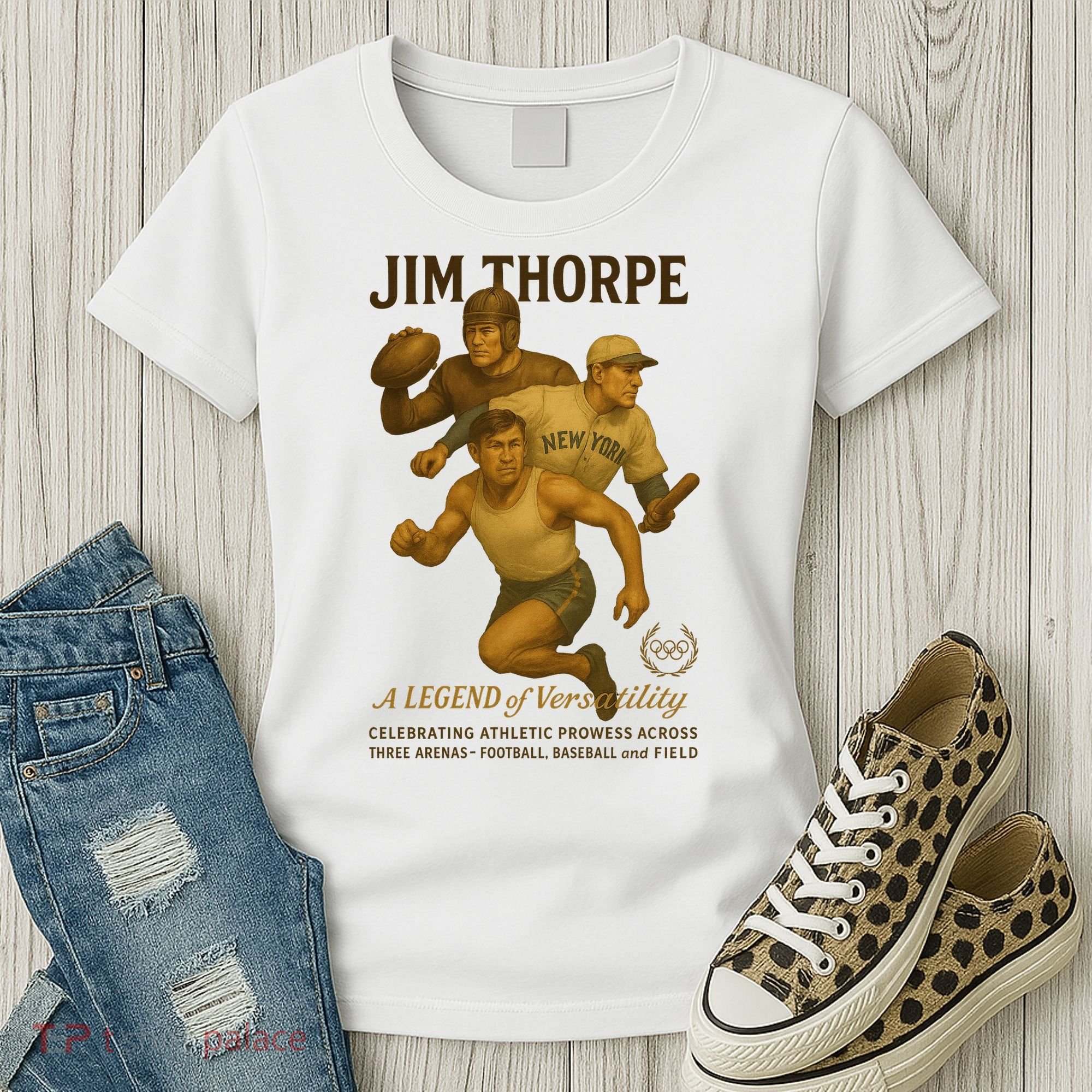 Jim Thorpe A Legend Of Versatility  Women's T-Shirt
