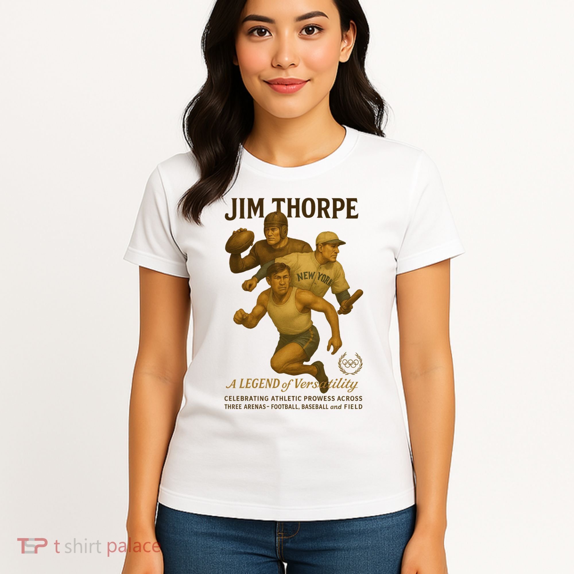 Jim Thorpe A Legend Of Versatility  Women's T-Shirt