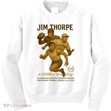 Jim Thorpe A Legend Of Versatility  Kids Sweatshirt