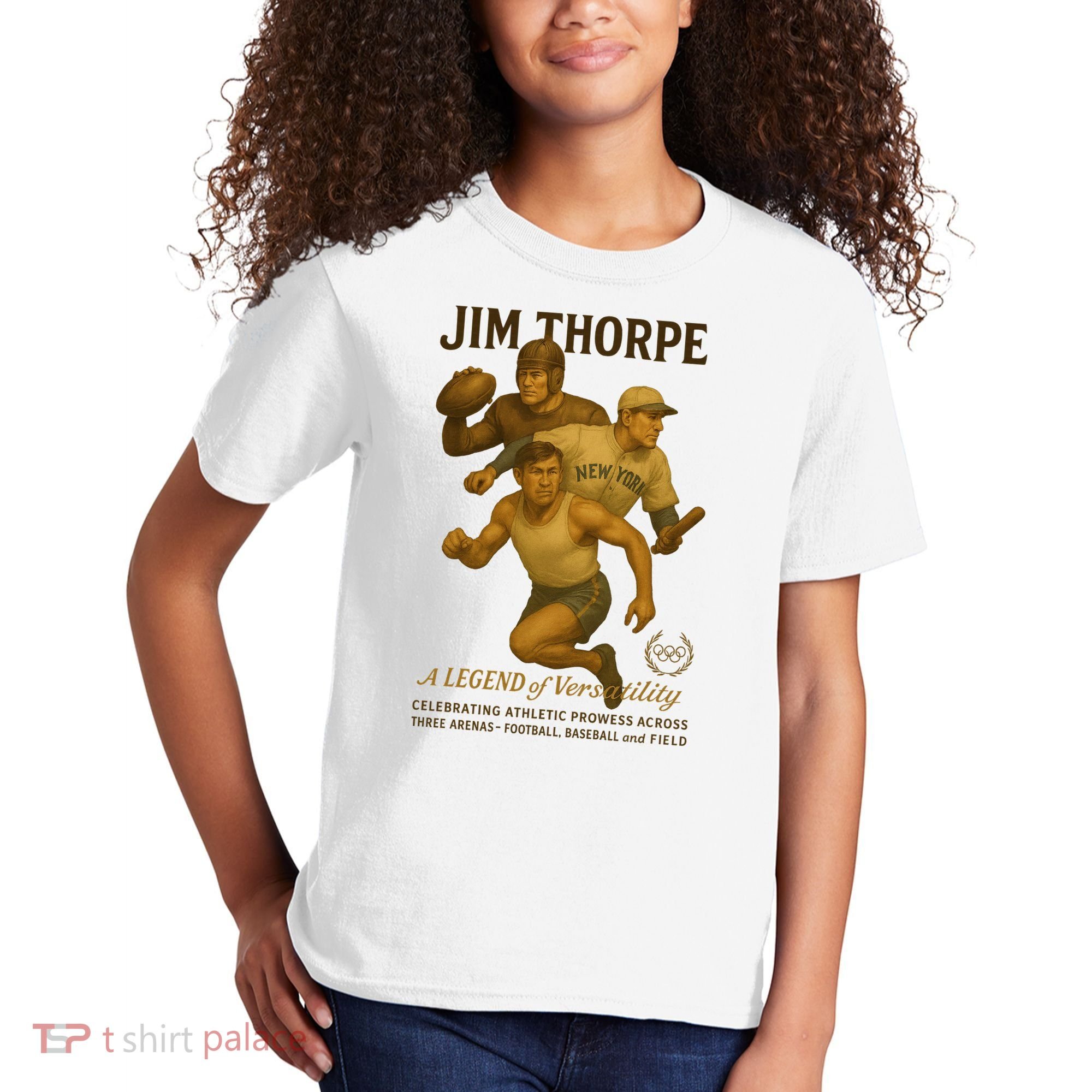 Jim Thorpe A Legend Of Versatility  Kids T-Shirt