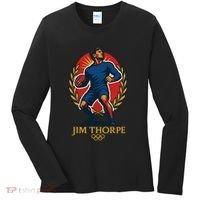 Jim Thorpe Athlete Football Player Women's Long Sleeve Shirt thumb 0