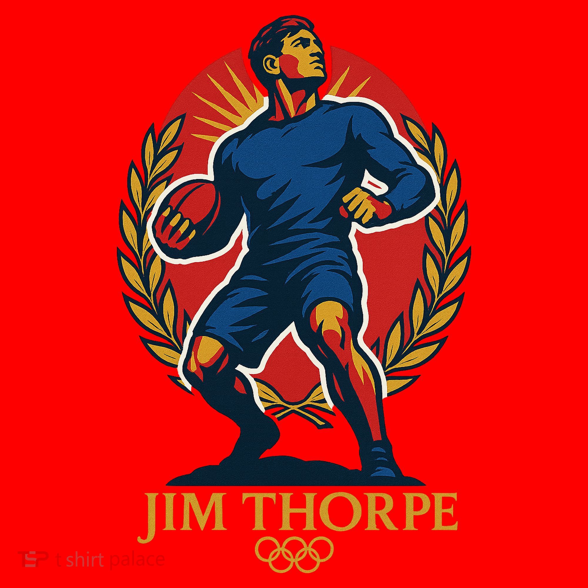 Jim Thorpe Athlete Football Player Santa Hat