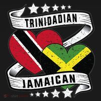 Jamaican Trinidad and half Jamaican flag  Long Sleeve Shirt thumb 2