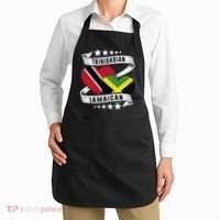Jamaican Trinidad and half Jamaican flag  Apron thumb 2