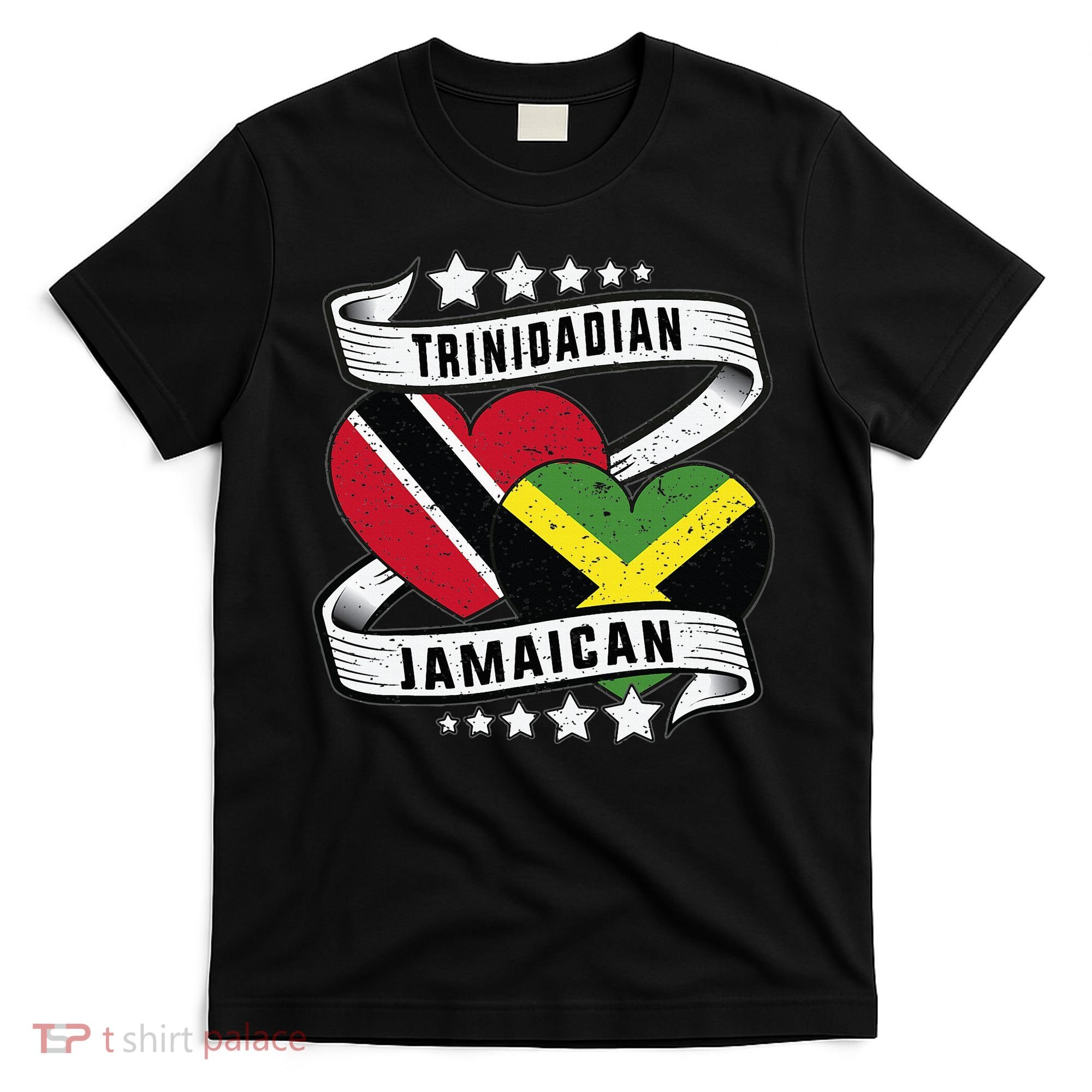 Jamaican Trinidad and half Jamaican flag  T-Shirt