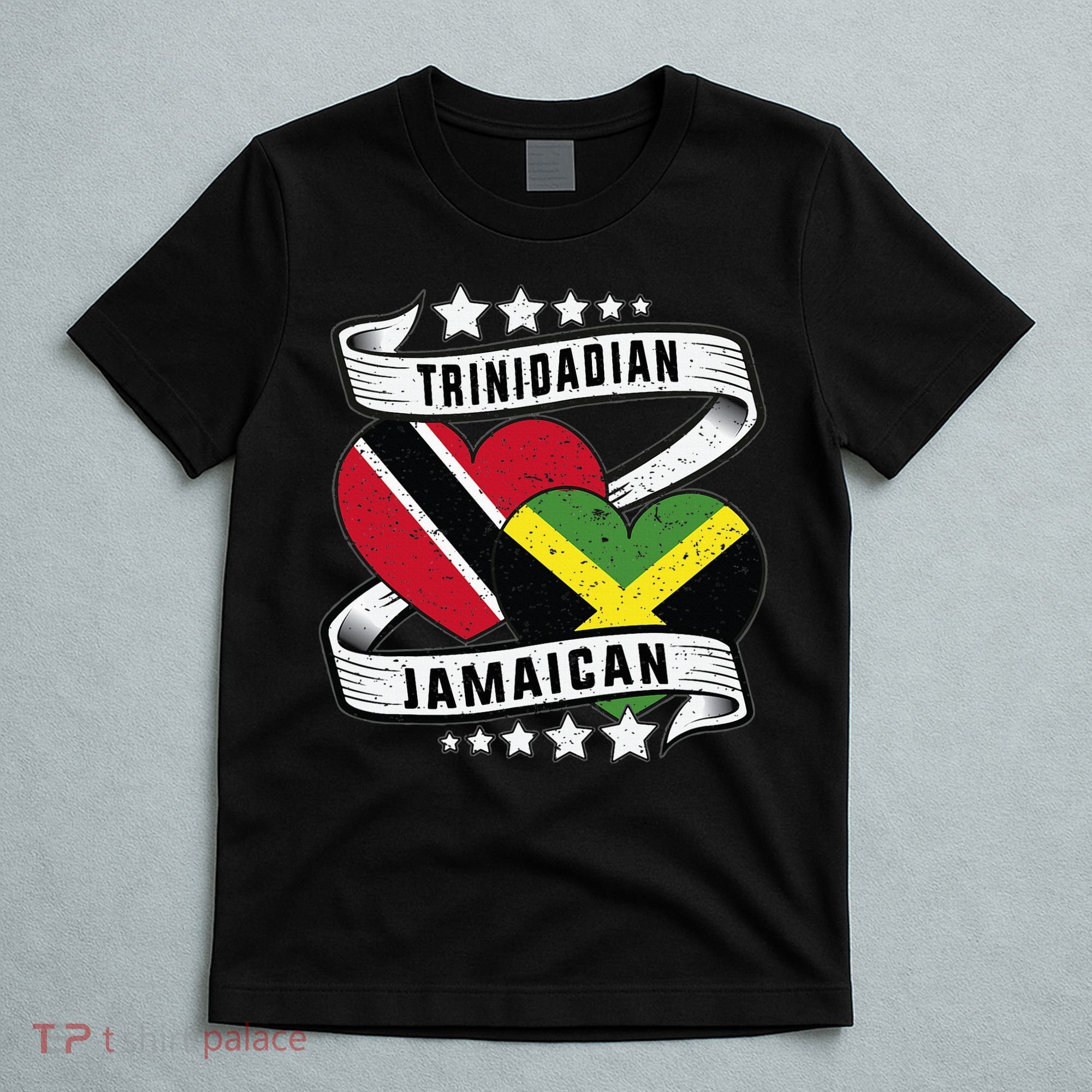 Jamaican Trinidad and half Jamaican flag  T-Shirt