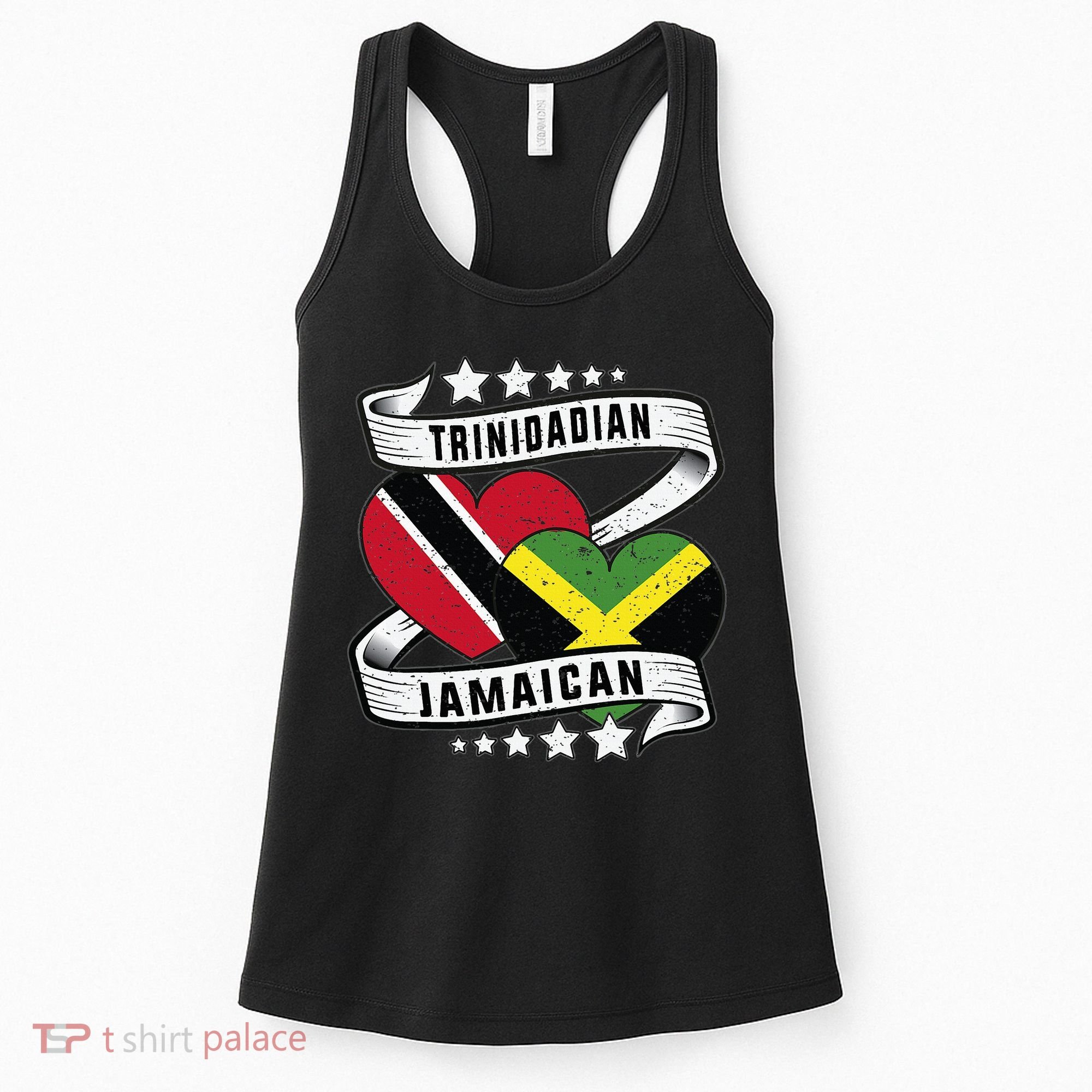 Jamaican Trinidad and half Jamaican flag  Women's Tank Top