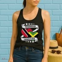 Jamaican Trinidad and half Jamaican flag  Women's Tank Top thumb 2