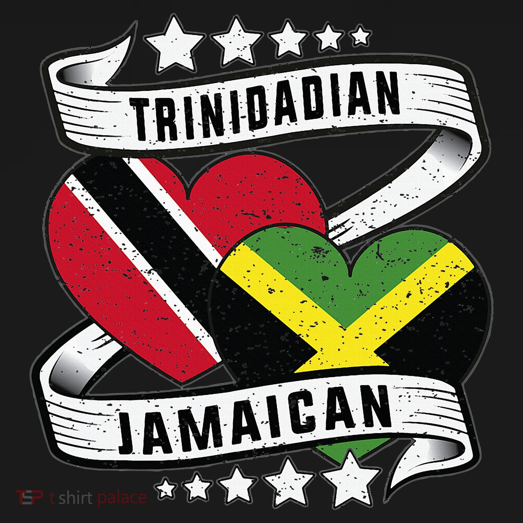 Jamaican Trinidad and half Jamaican flag  Women's Tank Top