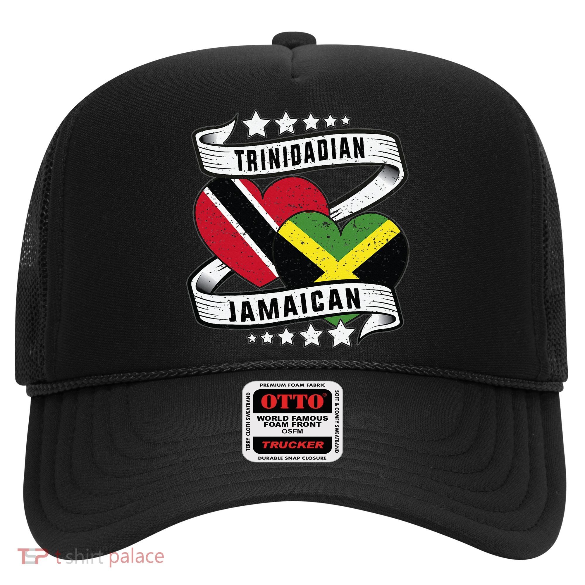 Jamaican Trinidad and half Jamaican flag  Hat