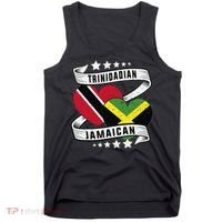 Jamaican Trinidad and half Jamaican flag  Tank Top thumb 0