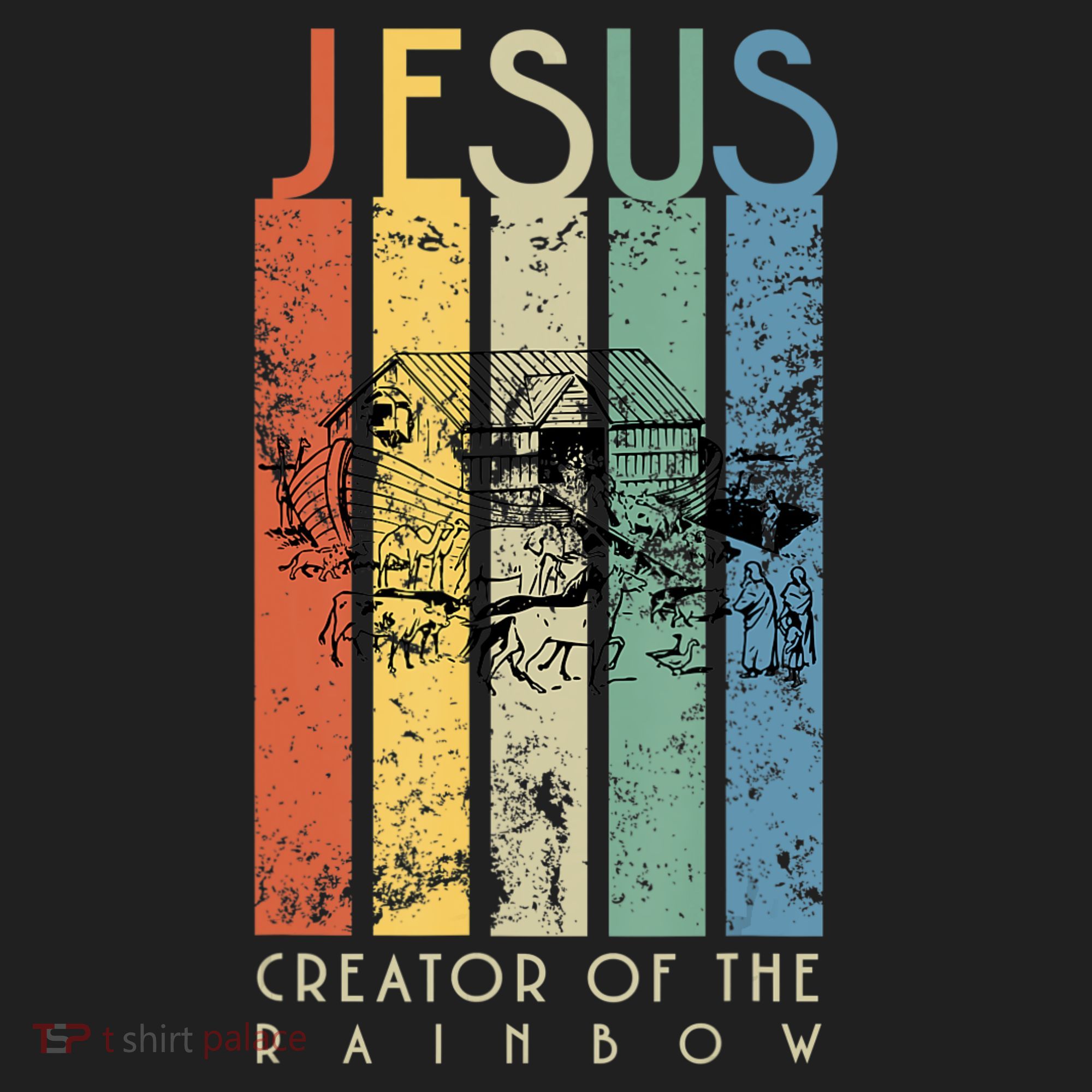 Jesus The Creator Of The Rainbow (Noah And The Ark) Women's Sweatshirt