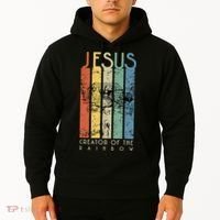 Jesus The Creator Of The Rainbow (Noah And The Ark) Hoodie thumb 2