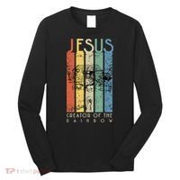 Jesus The Creator Of The Rainbow (Noah And The Ark) Long Sleeve Shirt thumb 0