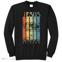 Jesus The Creator Of The Rainbow (Noah And The Ark) Sweatshirt thumb 0