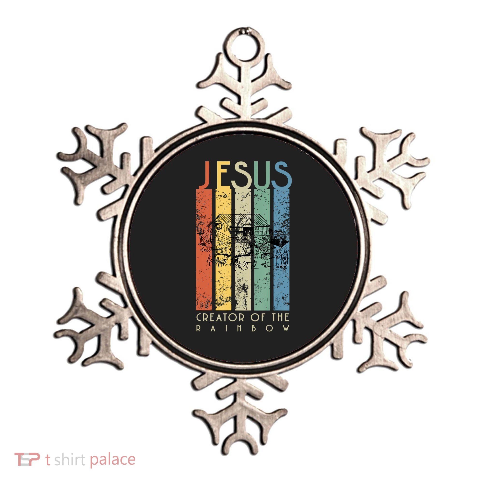 Jesus The Creator Of The Rainbow (Noah And The Ark) Ornament