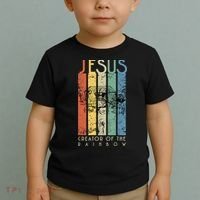 Jesus The Creator Of The Rainbow (Noah And The Ark) Toddler T-Shirt thumb 2