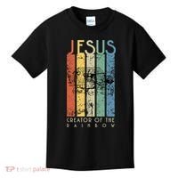 Jesus The Creator Of The Rainbow (Noah And The Ark) Kids T-Shirt thumb 0