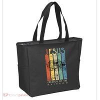 Jesus The Creator Of The Rainbow (Noah And The Ark) Tote Bag thumb 2