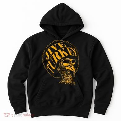 Jive Thanksgiving Cool Turkey Head Retro Silhouette Hoodie
