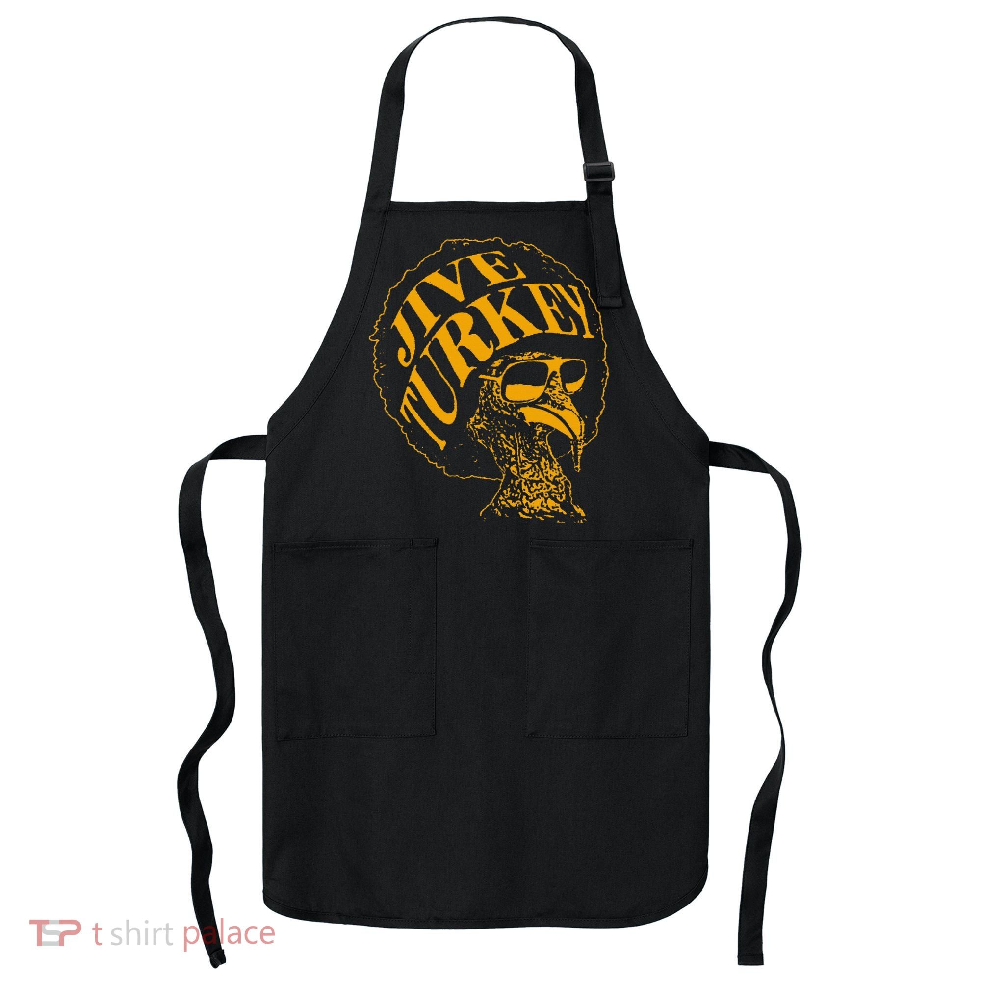 Jive Thanksgiving Cool Turkey Head Retro Silhouette Apron
