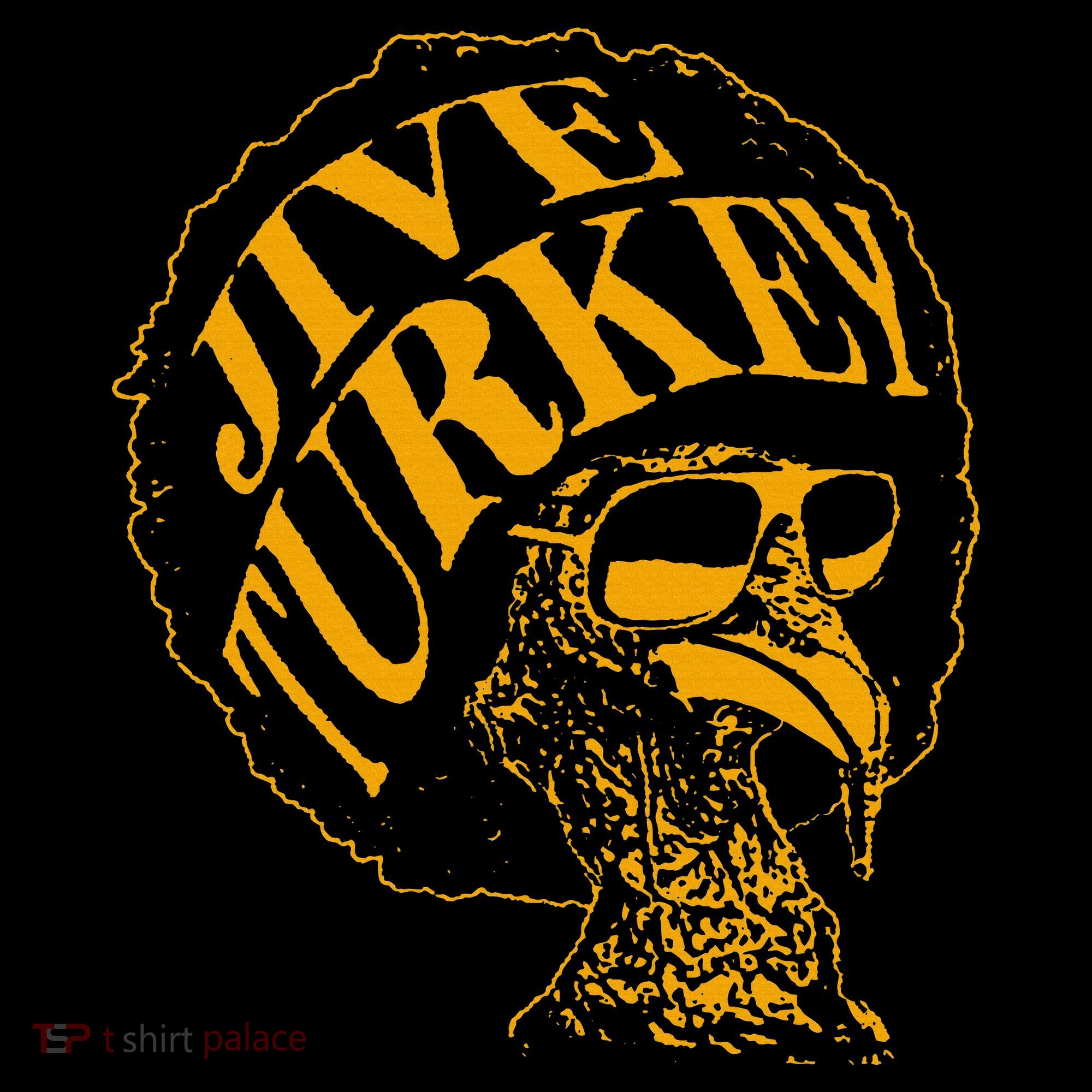 Jive Thanksgiving Cool Turkey Head Retro Silhouette Sweatshirt