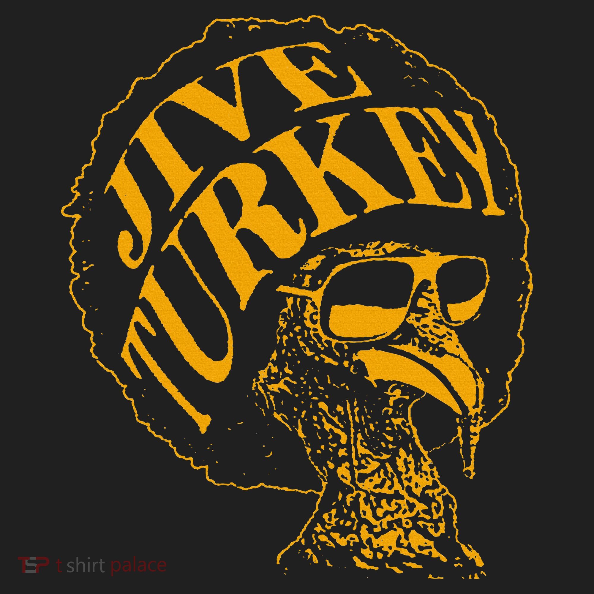 Jive Thanksgiving Cool Turkey Head Retro Silhouette Beanie