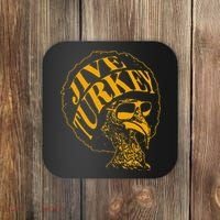 Jive Thanksgiving Cool Turkey Head Retro Silhouette Coaster thumb 0