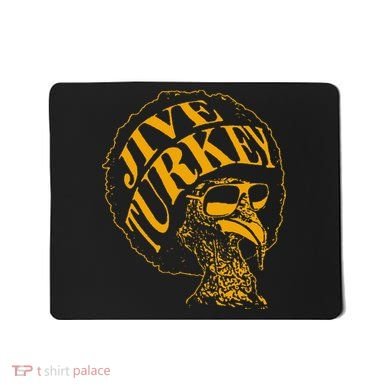 Jive Thanksgiving Cool Turkey Head Retro Silhouette Mousepad