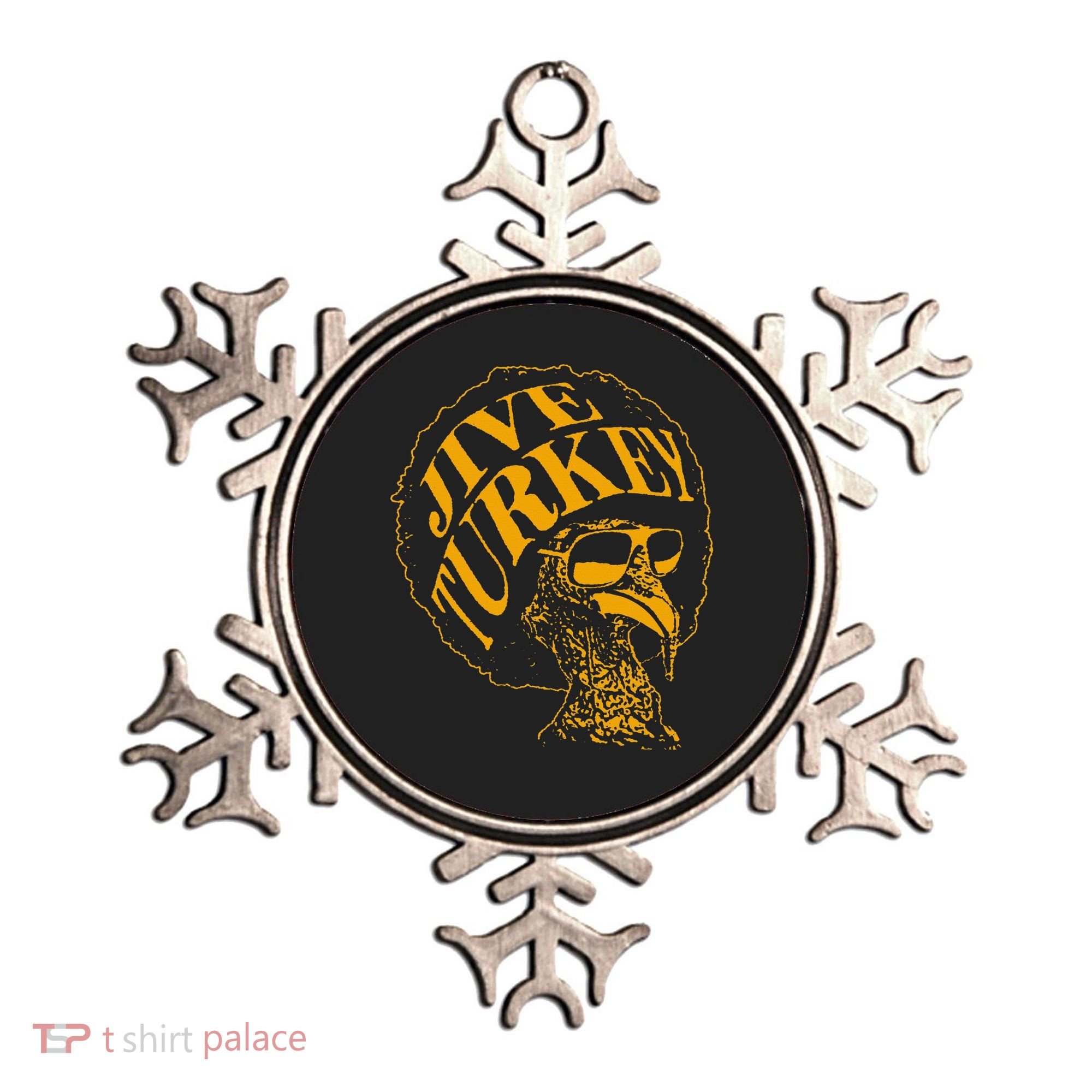 Jive Thanksgiving Cool Turkey Head Retro Silhouette Ornament