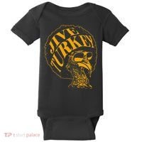Jive Thanksgiving Cool Turkey Head Retro Silhouette Baby Bodysuit thumb 0