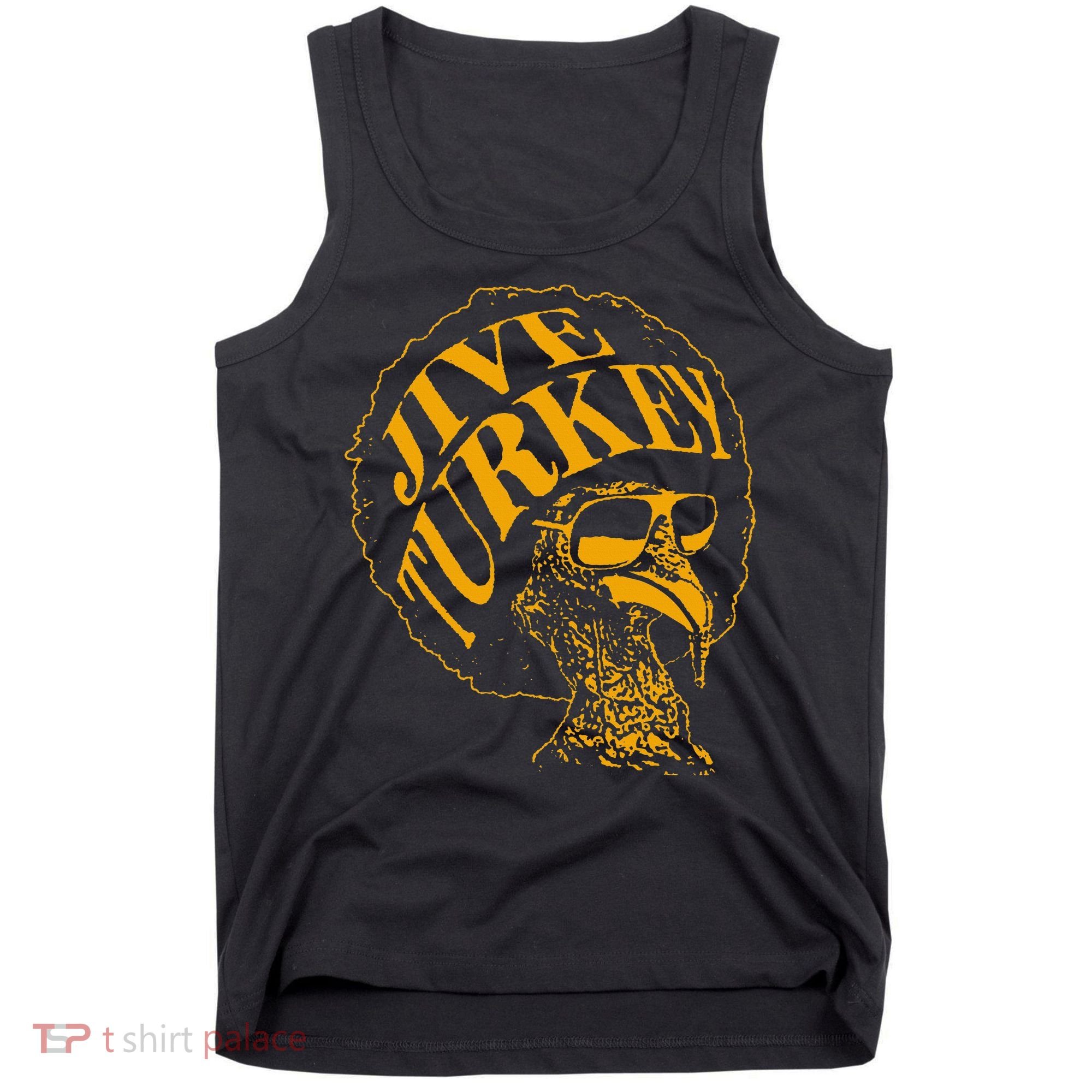 Jive Thanksgiving Cool Turkey Head Retro Silhouette Tank Top