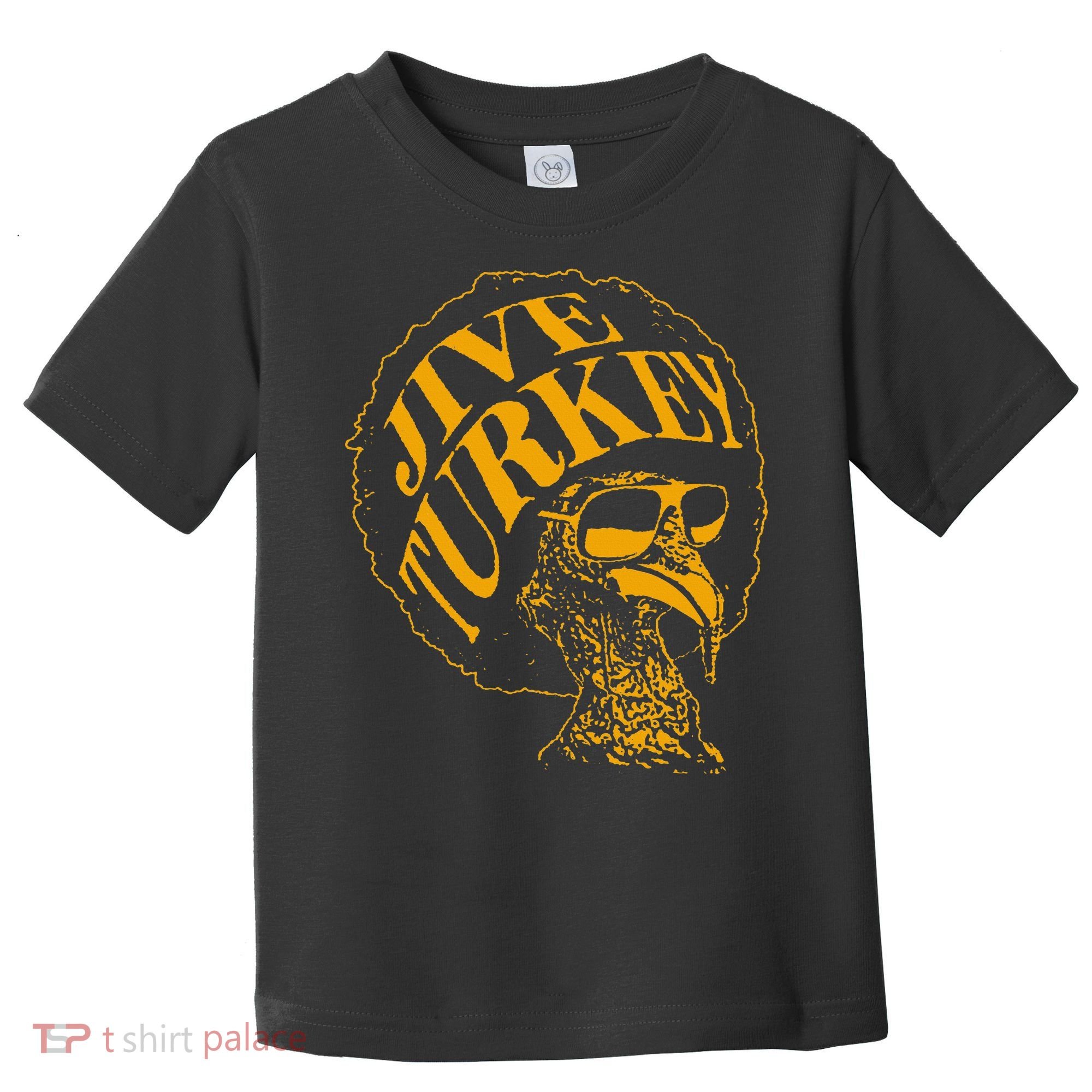 Jive Thanksgiving Cool Turkey Head Retro Silhouette Toddler T-Shirt