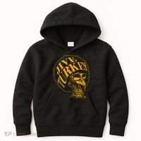 Jive Thanksgiving Cool Turkey Head Retro Silhouette Kids Hoodie thumb 0