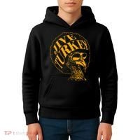 Jive Thanksgiving Cool Turkey Head Retro Silhouette Kids Hoodie thumb 4